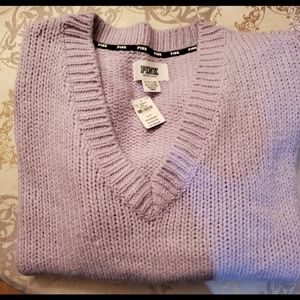 PINK-purple knitted sweater